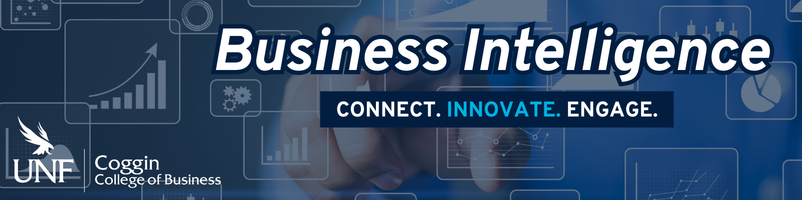 UNF Coggin College of Business logo Business Intelligence Connect  Innovate Engage