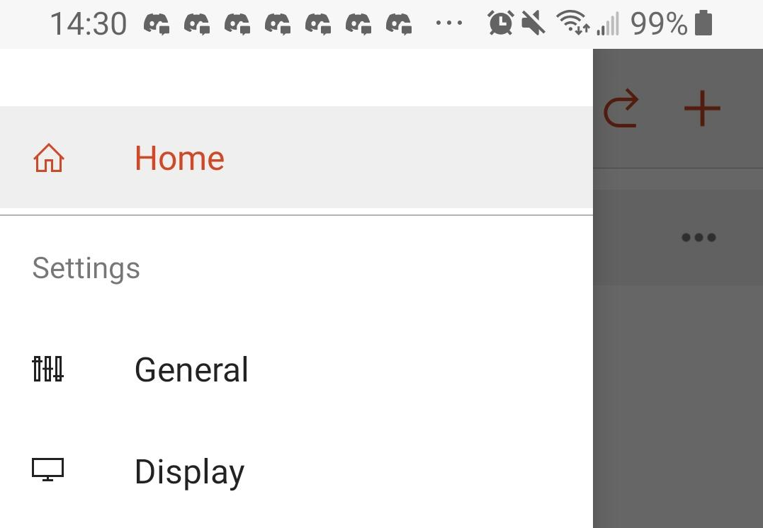 Mobile select display on android