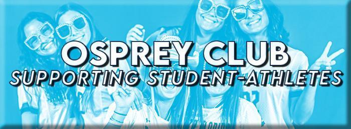 Osprey Club banner supporting UNF student-athletes
