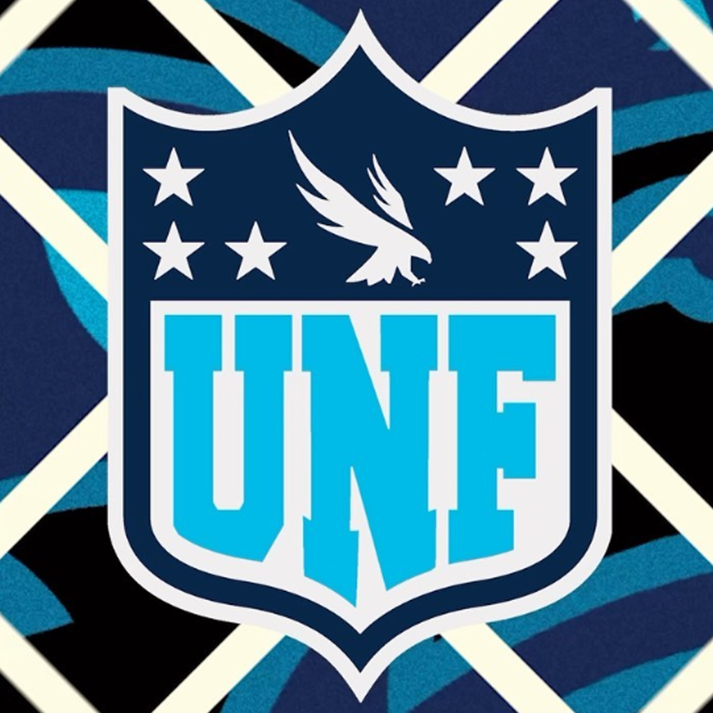 nfl style logo using unf colors
