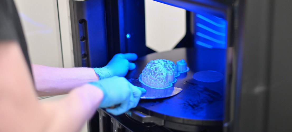 Student working on a 3D print project