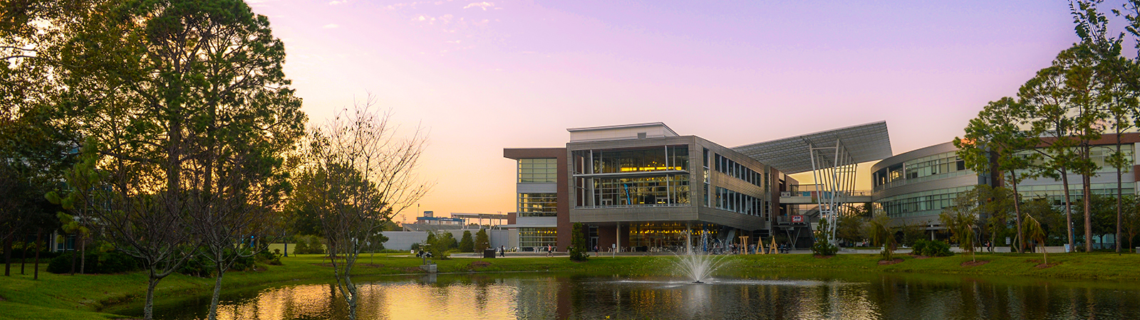 student union at sunset