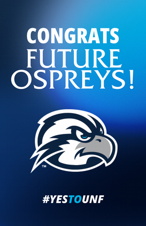 click to download 11x17 poster of ozzie athletics logo with text of Congrats Future Ospreys and #YESTOUNF