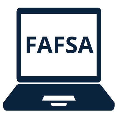 Icon of a computer with FAFSA on the screen