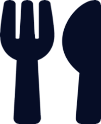 Icon of a fork and knife