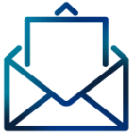 envelope with a piece of paper coming out