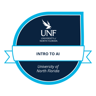 UNF digital badge for Intro to AI