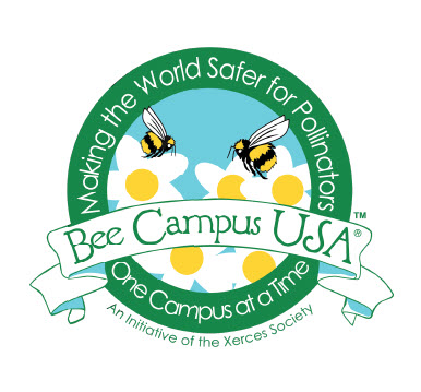 bee campus USA round logo - making the world safer for pollinators - one campus at a time - xerces society initiative