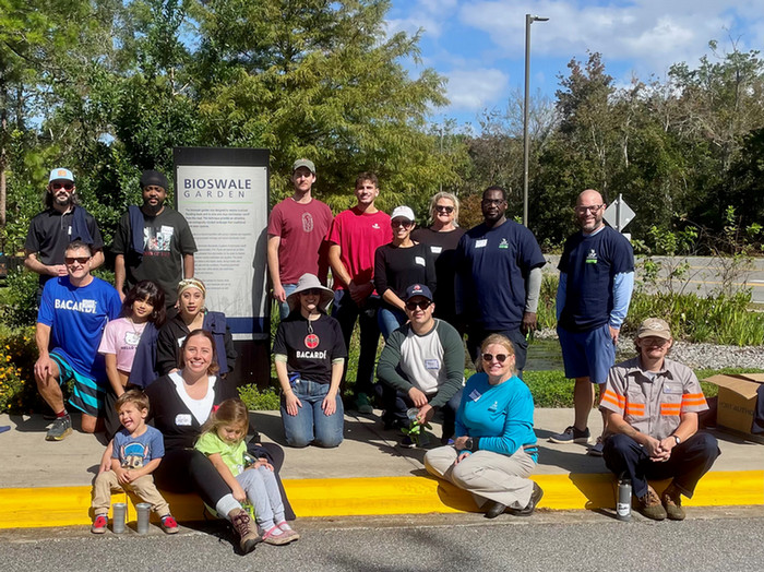 Bacardi Bottling Corporation. Green Team Volunteer Group Photo