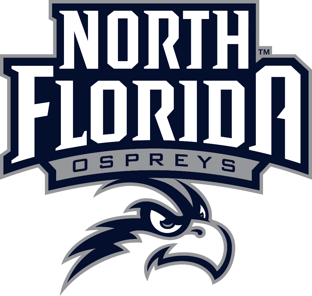 Athletics logo with North Florida Ospreys and an osprey emblem