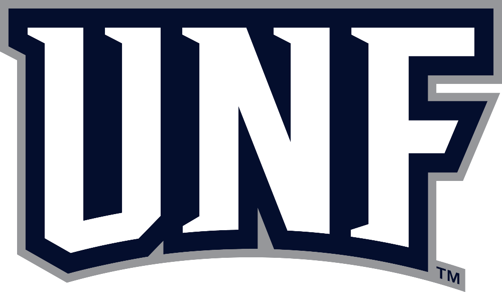 Athletics logo with just UNF text