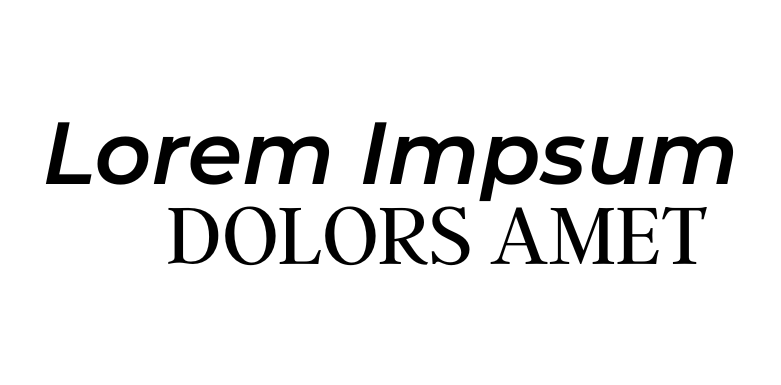 sample of expressive font pairing with monserrat semi-bold italic and argent cf italic all caps