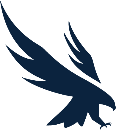 logo of the UNF Osprey in blue