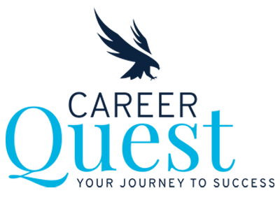 UNF Osprey logo with text career quest your journey to success