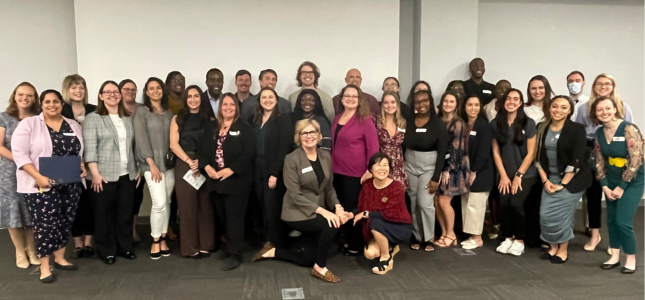 Leadership group standing together at UNF