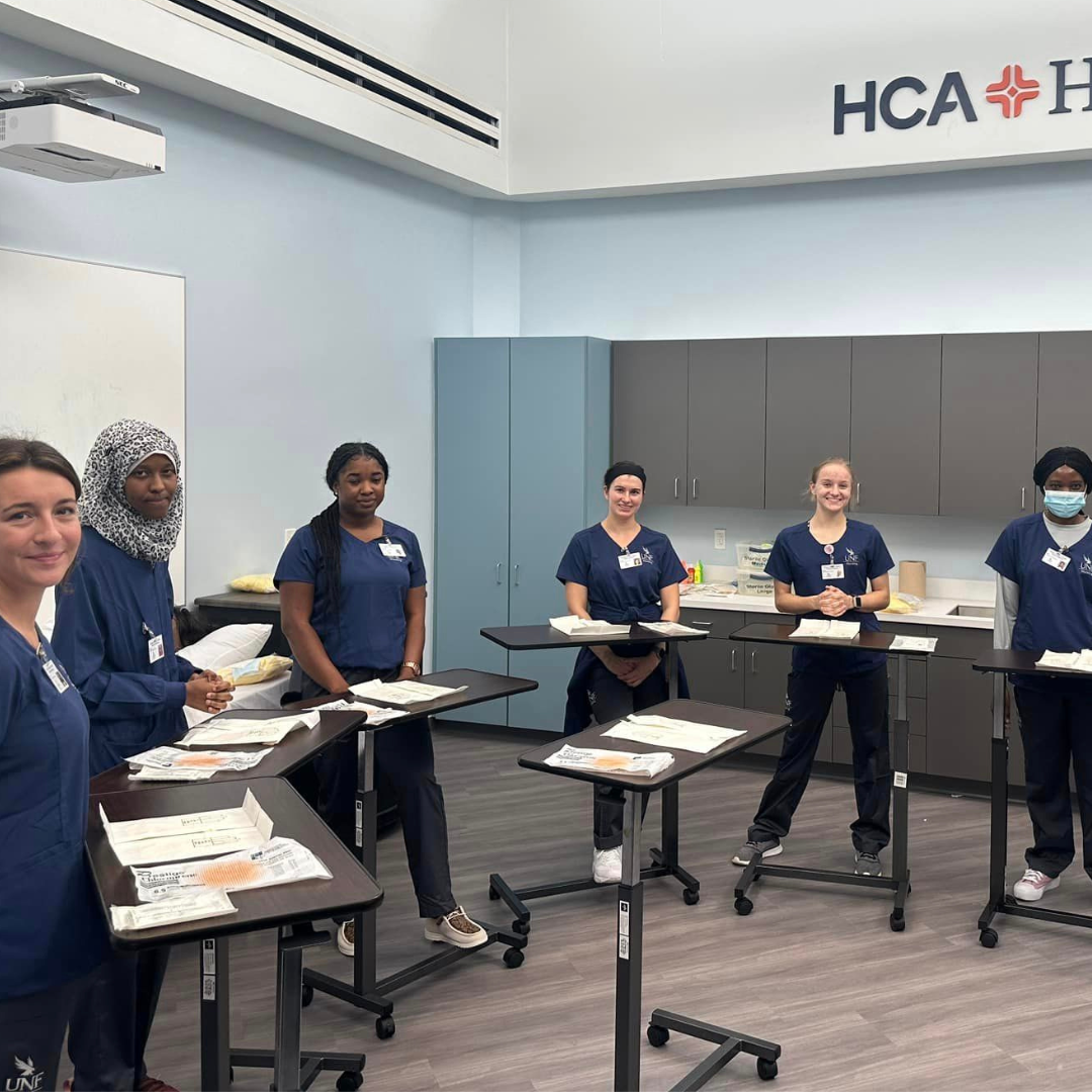 MHA Students at HCA Healthcare's Simulation Center for Nursing