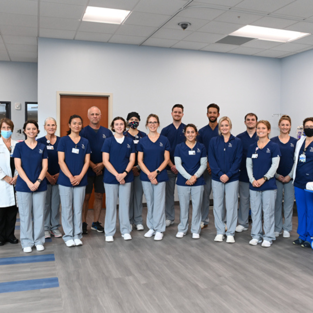 BCH Nursing student group picture at the HCA Simulation Center