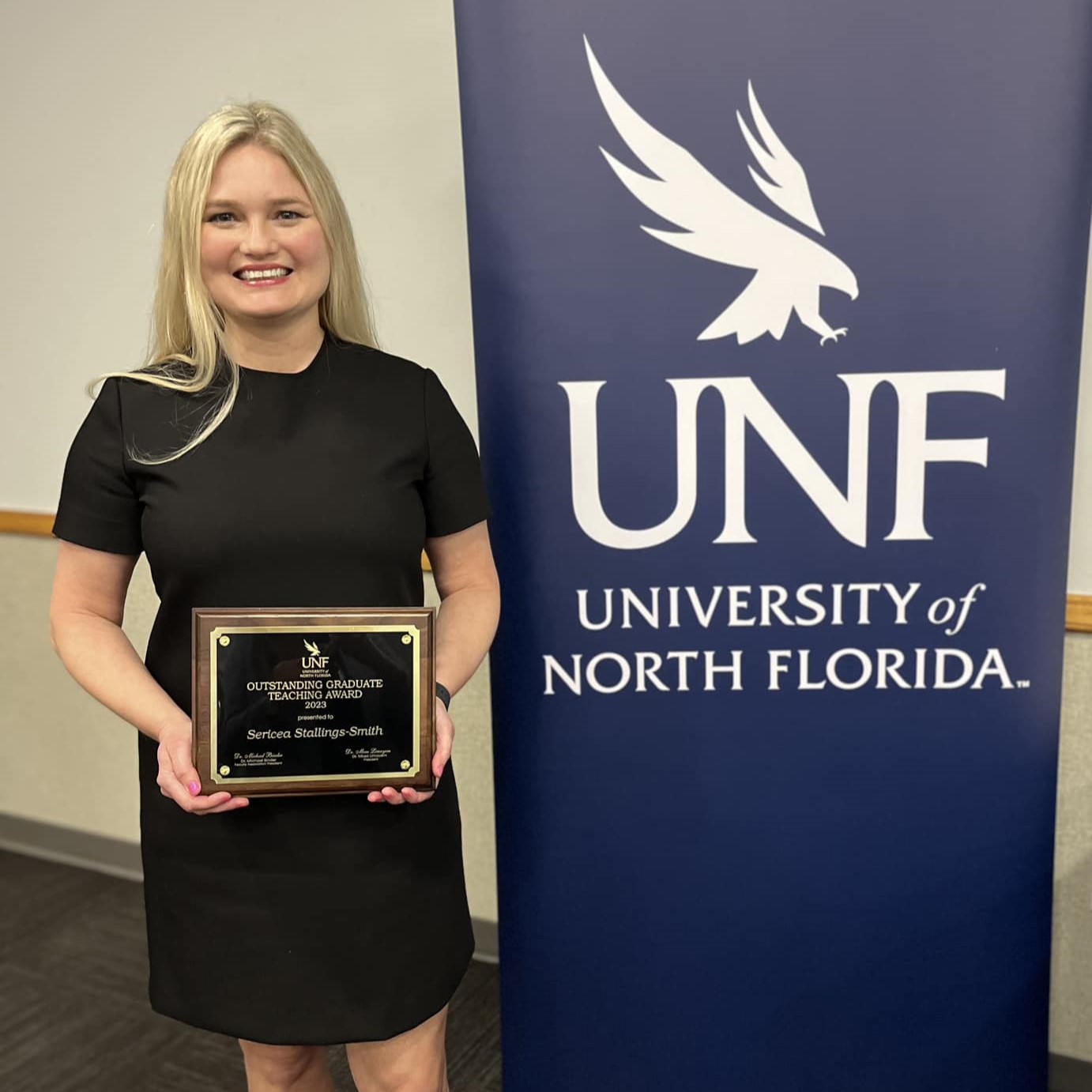 Faculty winning an award