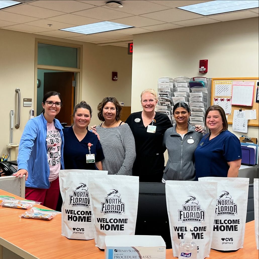 UNF SHS staff at the front desk