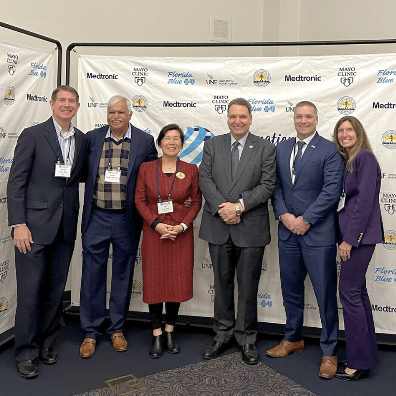 UNF President Limayem and Health Administration Faculty at IHS2024