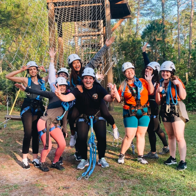 Exercise Is Medicine-On Campus at Eco Adventure Osprey Challenge Course Spring 2022