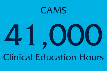 Cams 41,000 clinical education hours