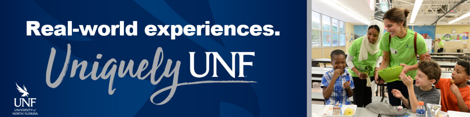 Real World Experiences Uniquely UNF Nutrition Banner
