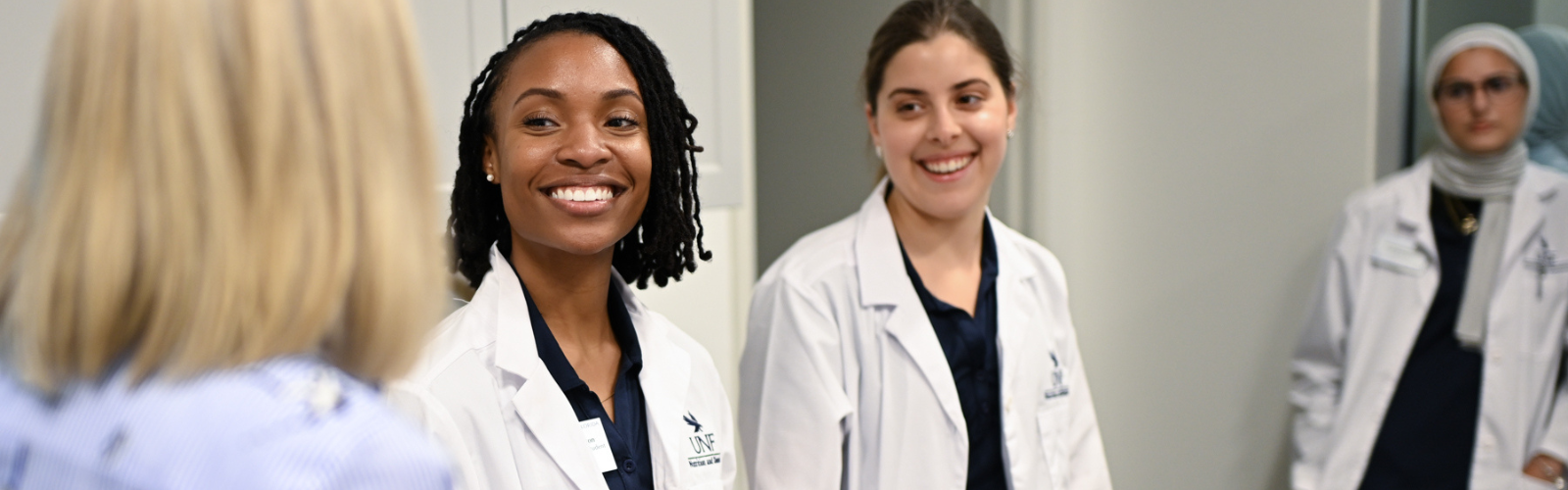 UNF nutrition students in clinical setting