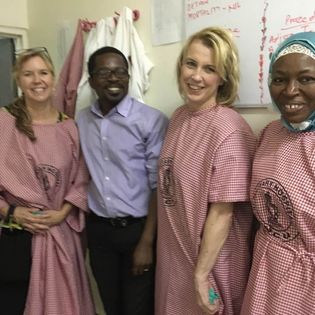 dr wright in ghana with other female dietitians