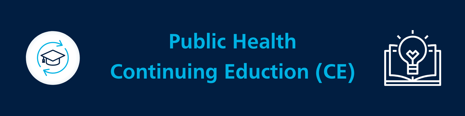 public health continuing education ce banner