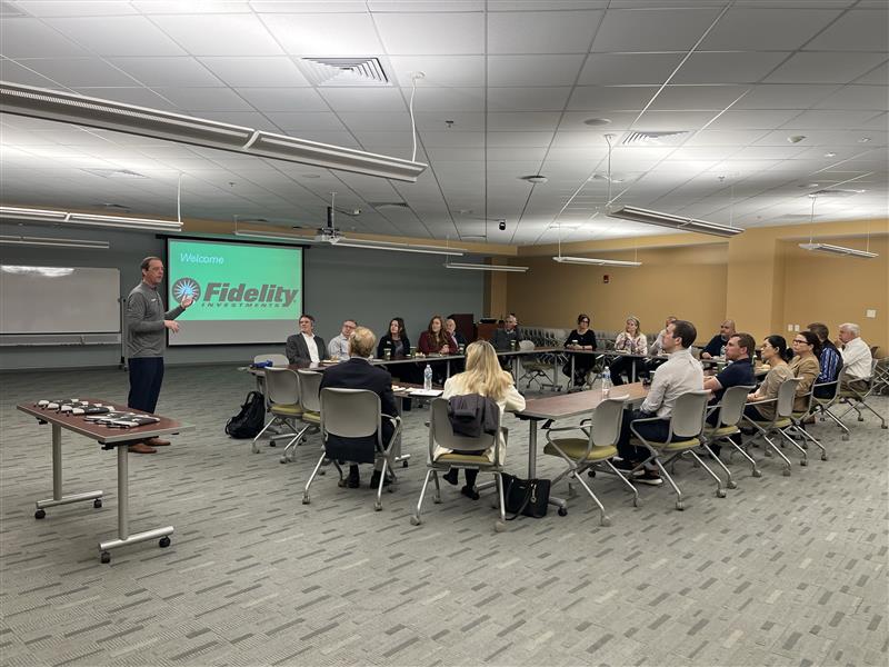 fidelity Investments hosts a breakfast with UNF Faculty