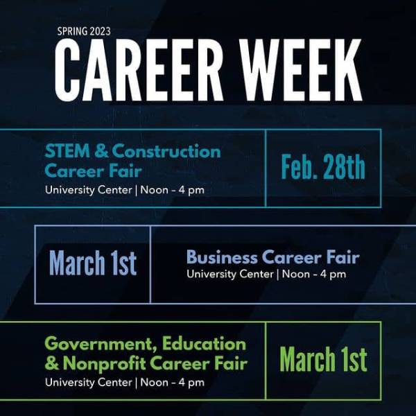 Instagram post: spring 2023 career week