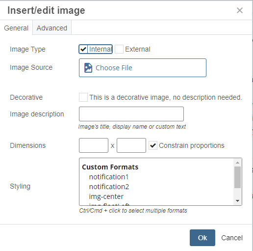 insert edit image window box