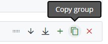 Cascade editor Copy Group button screenshot