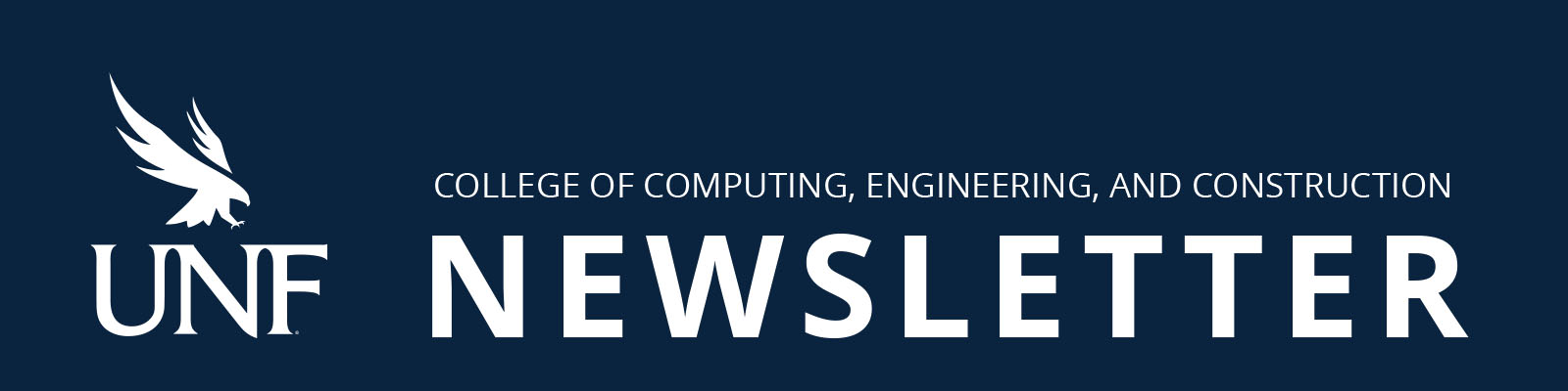 college of computing engineering and construction newsletter with unf logo