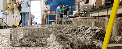 students in a construction lab