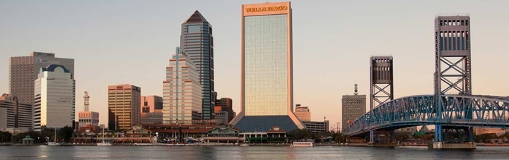 skyline of downtown Jacksonville