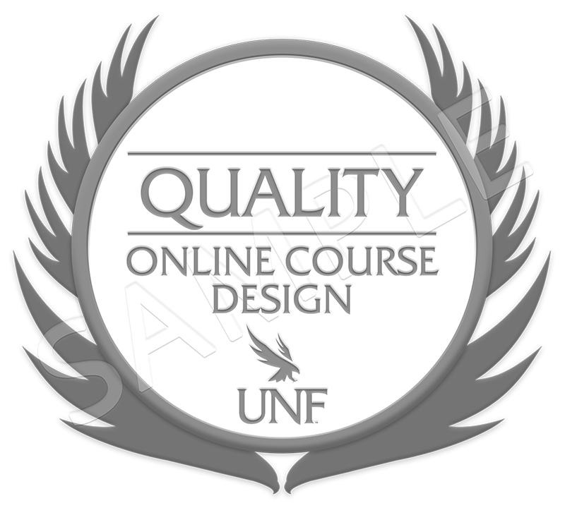 Quality Online Course Design Badge Sample