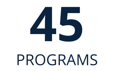45 Undergraduate and Graduate Programs