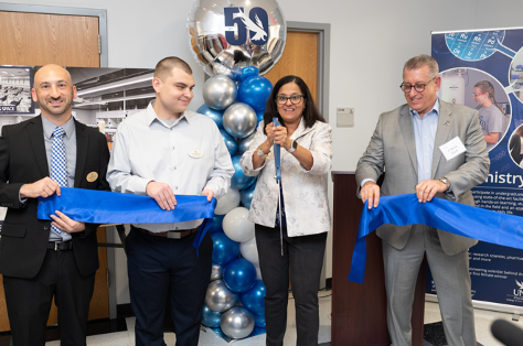The Department of Chemistry &amp; Biochemistry new wing ribbon cutting.