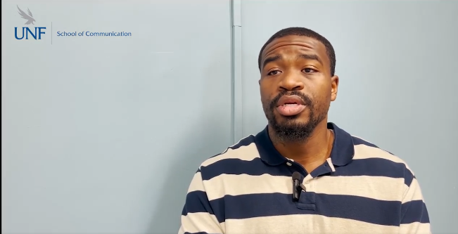 Photo of Derrick Richardson in his office.