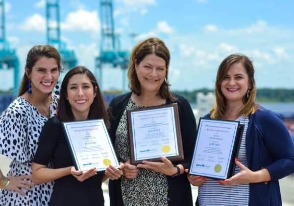 Whitney Croxton won an award for her work with JAXPORT&gt;