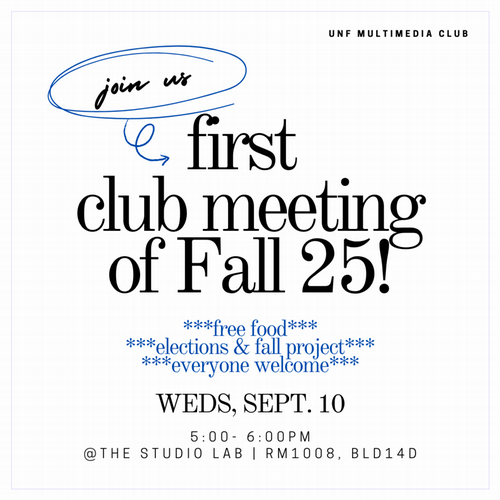 Multimedia Club meeting information 