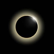 Photo of the sun and moon eclipse.