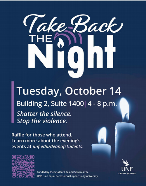 Take back the night October 14, 4-8 pm Bldg. 2, Ste. 1400