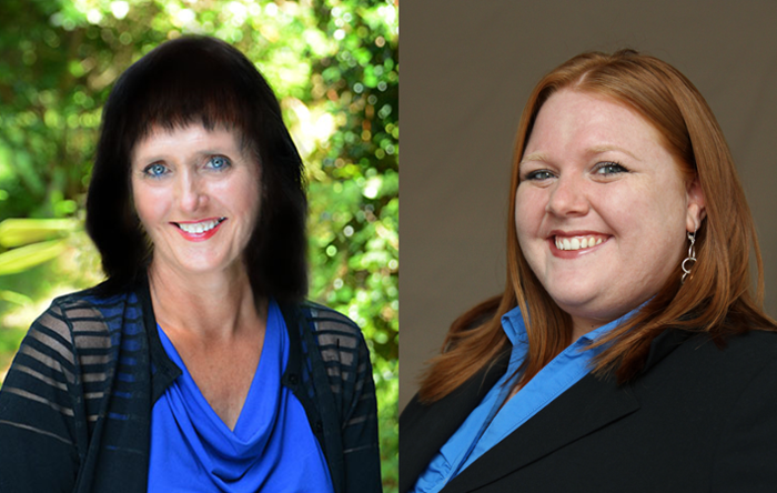 Christa Arnold (left) Margaret Stewart (right) headshots