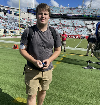 Student at Jacksonville Jaguars Game 