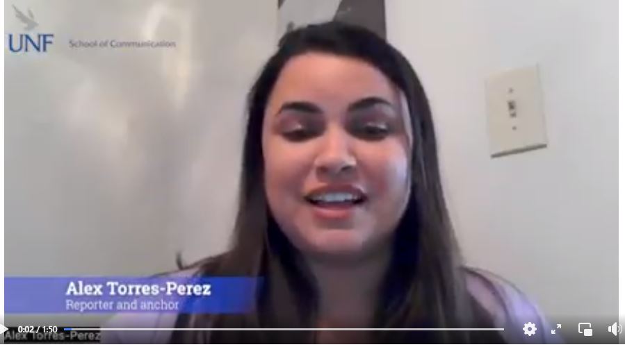 Video of Alex Torres-Perez shows her in an office.