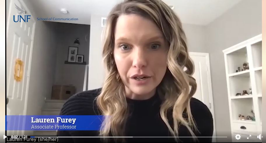Lauren Furey's head shot her video.