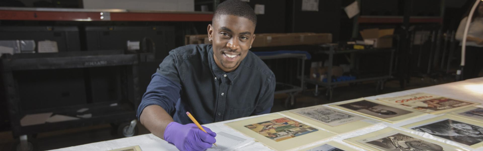 History intern at a Museum